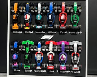 LEGO Speed Champions F1 Display Stand • 12‑Team Holder for Mini Cars • Formula 1 Desk Display • 3D Printed Stand (Cars Not Included)