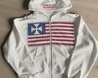Y2k Zipper Sweatshirt, Graphic Streetwear Hoodie, Gift for Him