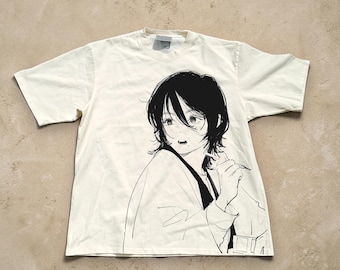 Anime Graphic Tee, Short Sleeves Tshirt, Gift for Anime Fans
