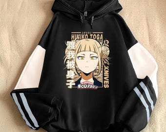 My Hero Academia Himiko Toga Graphic Hoodie, Anime Pullover Sweatshirt