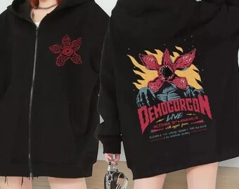 Stranger Things Demogorgon Hoodie, Monster Graphic Hoodie, Gift for Fans