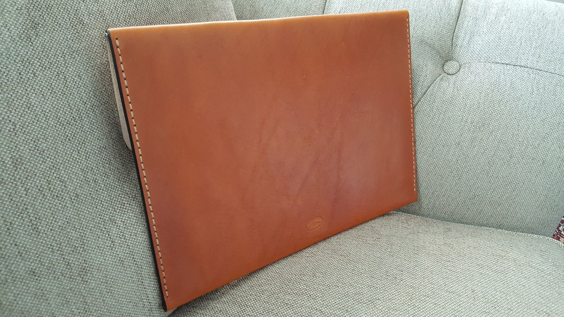 Genuine Leather Portfolio with Flap Handmade Made in the USA Etsy