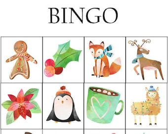 Winter BINGO and Memory Cards Games