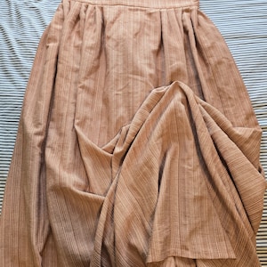 Orange Stripe Cotton-blend Skirt (XL)