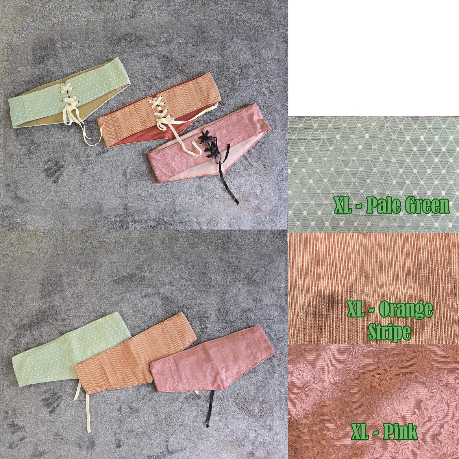 Corset Style Cinch Belt (various Sizes and Colors) - Etsy