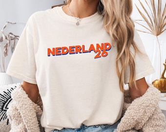 Nederland 26 T-Shirt, World Cup 2026 Shirt, Futbol Fan Top, Soccer Lover Tee, Copa de Mundo Tshirt, Sport Gift, Netherlands Dutch Apparel