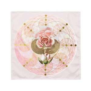 Altar Cloth, New! Three Sizes! I Am Love Altar Cloth, Crystal Gridding, Readings Cloth, Tarot Wrap, Unique
