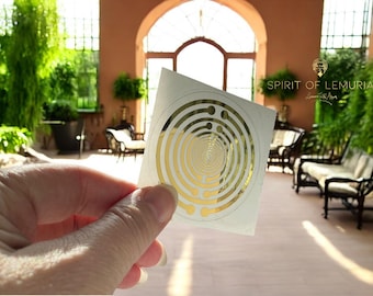 Lakhovsky Coil Sticker: MWO Sacred Geometry Healing Symbol, Waterproof