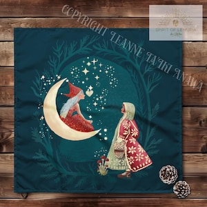 Altare invernale, Yule, Altare dello sciamano, Amanita muscaria, Folktale Cottagecore, Strega dei boschi, Tappetino dei tarocchi, Lettori di oracoli di Instagram,