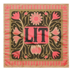 Mantel de altar psicodélico floral y bohemio y rejilla de cristal: accesorio de lectura de Instagram "iluminado" para baraja de cartas del Tarot/Oráculo, ¡3 tamaños!