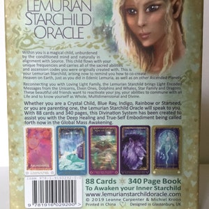Lemurian Starchild Oracle Card Deck: Boxed 88 Cards & 340 Page Book Set image 8
