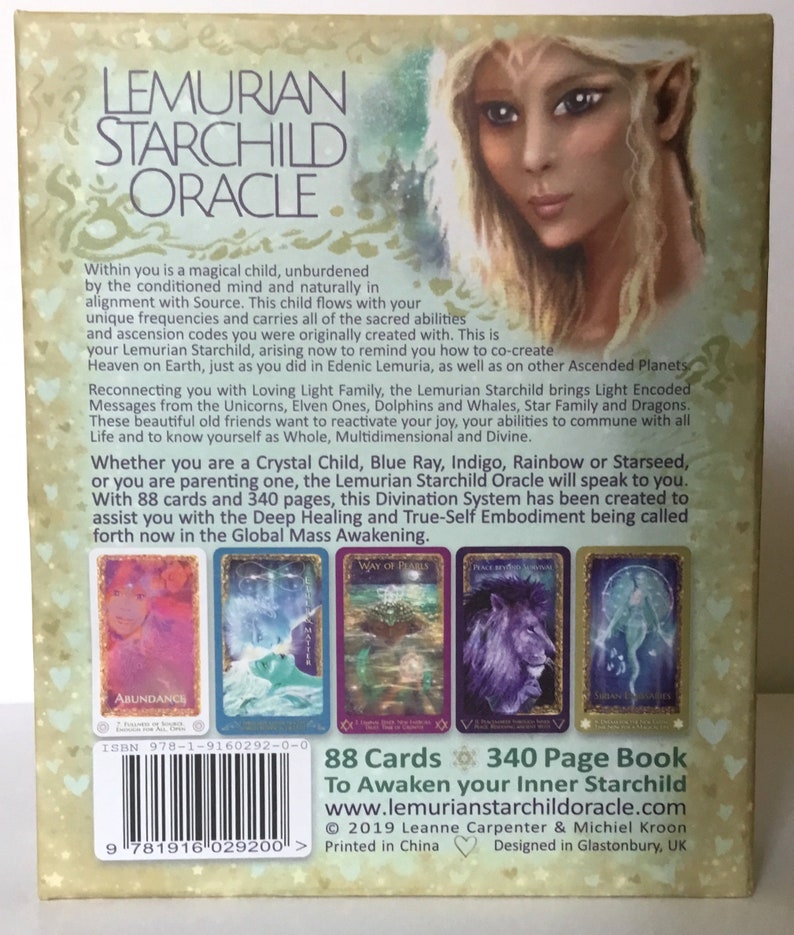 Lemurian Starchild Oracle Card Deck: Boxed 88 Cards & 340 Page Book Set image 8