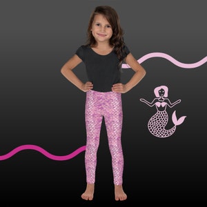 Legging sirène pour enfant, rose, résistant, longue durée de vie, excellente qualité
