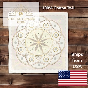 Mandala Altar Cloth: Cotton Twill Sacred Space Decor
