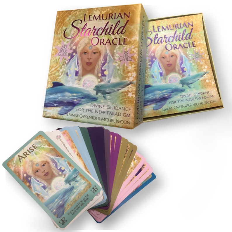 Lemurian Starchild Oracle Card Deck: Boxed 88 Cards & 340 Page Book Set image 9