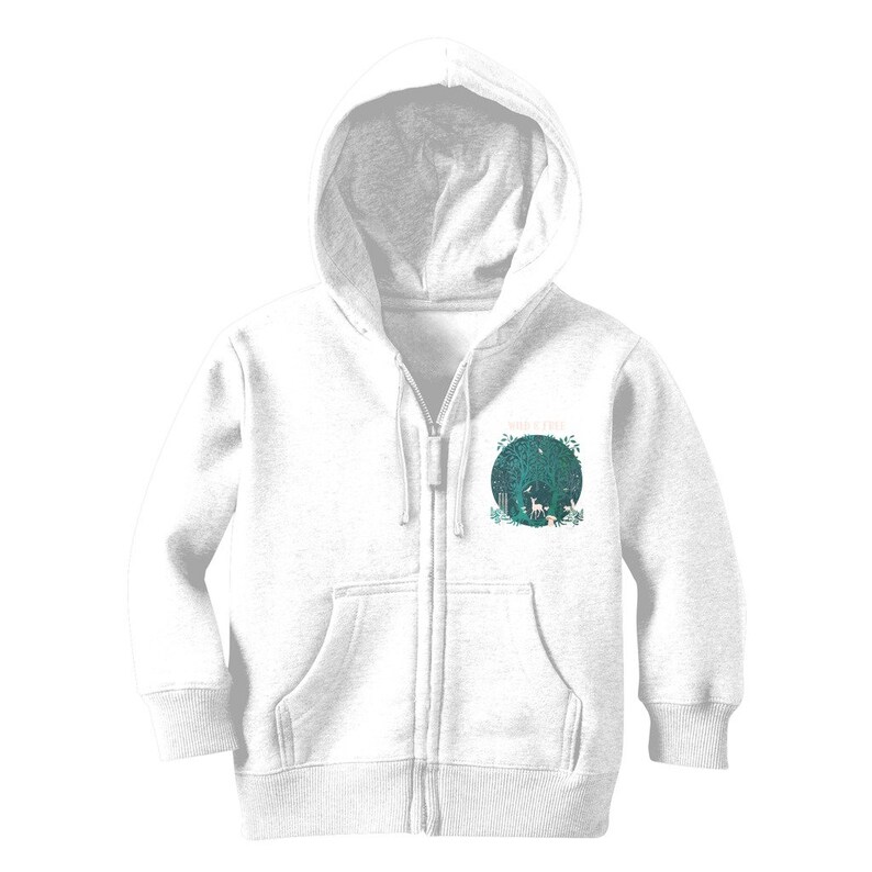 Wild and Free Forest Classic Kids Hoodie
