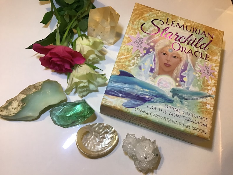 Lemurian Starchild Oracle Card Deck: Boxed 88 Cards & 340 Page Book Set image 4
