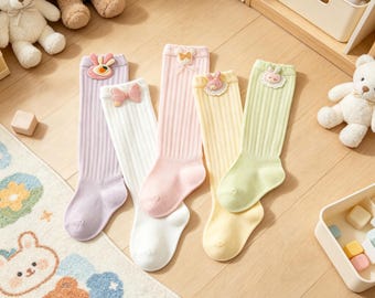 Calcetines de malla antimosquitos para bebé, calcetines finos y transpirables de algodón hasta la rodilla para recién nacidos, leggings antimosquitos.