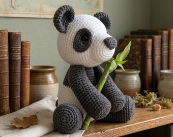 Crochet Panda Amigurumi Pattern – PDF Toy Crochet Instructions (Digital Download)
