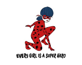 Ladybug Girl SVG, Ladybug Birthday SVG, Super Hero Girl SVG, Ladybug Shirt Design, Girl Power Cut File, Kids Birthday, Instant Download