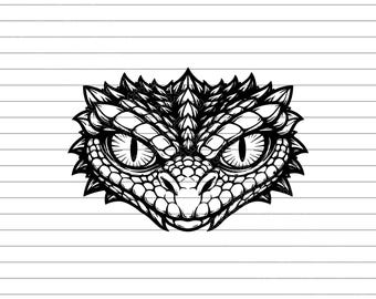 Basilisk Head Mascot Vector Art (SVG, PNG, JPG)