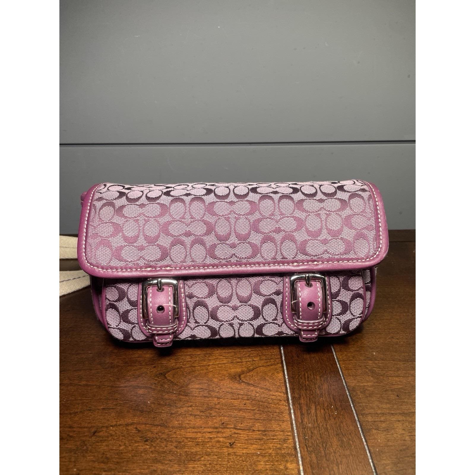 Coach Signature Purple Bag - Etsy