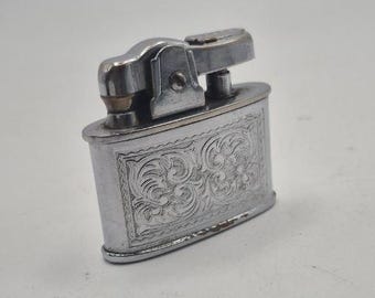 Fully Working Vintage MOSDA "500" Semi-Automatic Petrol Lighter – Made in England (c. 1950)