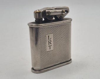 Vintage Elisorn Auto-Tank Lighter by Karl Wieden (KW), 1930s Germany, Fully Functional Lift-Arm Petrol Lighter, Monogram LRT
