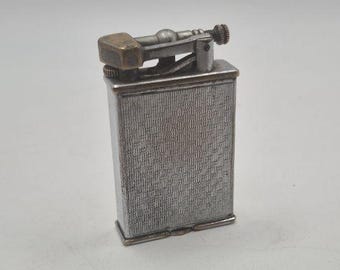 Vintage 1930s Parker Beacon Lift-Arm Lighter Art Deco Made in England The Efficient Lighter Dunhill Sub-Brand Rare Collectible Petrol Lighte
