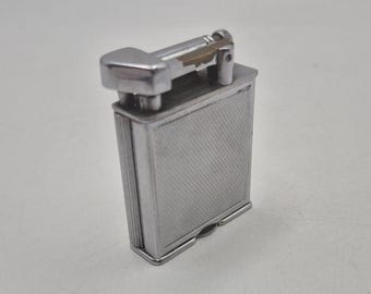 Rare 1930s Parker Beacon Pocket Lighter Lift-Arm Style English Petrol Lighter Art Deco Collectible Tobaccoiana