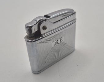 Vintage Mosda Streamline Petrol Lighter – 1950s Art Deco Petrol Pocket Lighter, Made in England, Working Condition