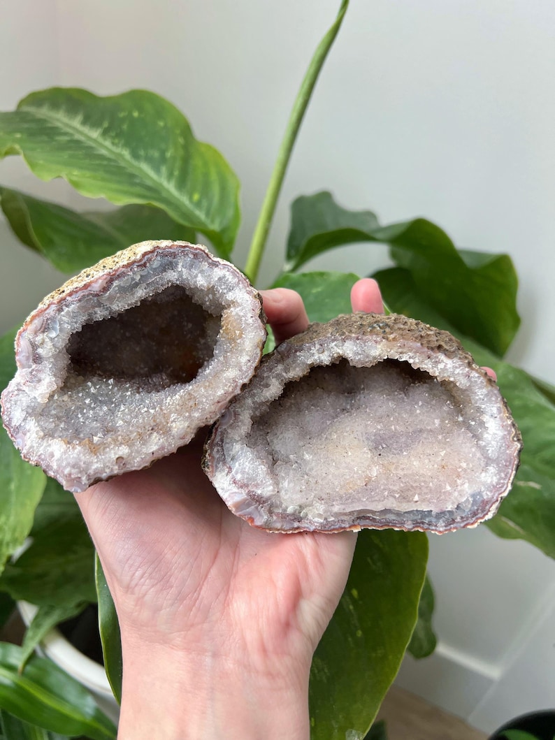 Amethyst Berber Geode Pair | High Atlas Mountains, Morocco | 1 Lb, 10 ...