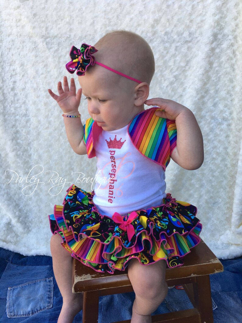 Parley Ray Baby Girls Hot Pink Happy Birthday Fabric Hair Bow Etsy