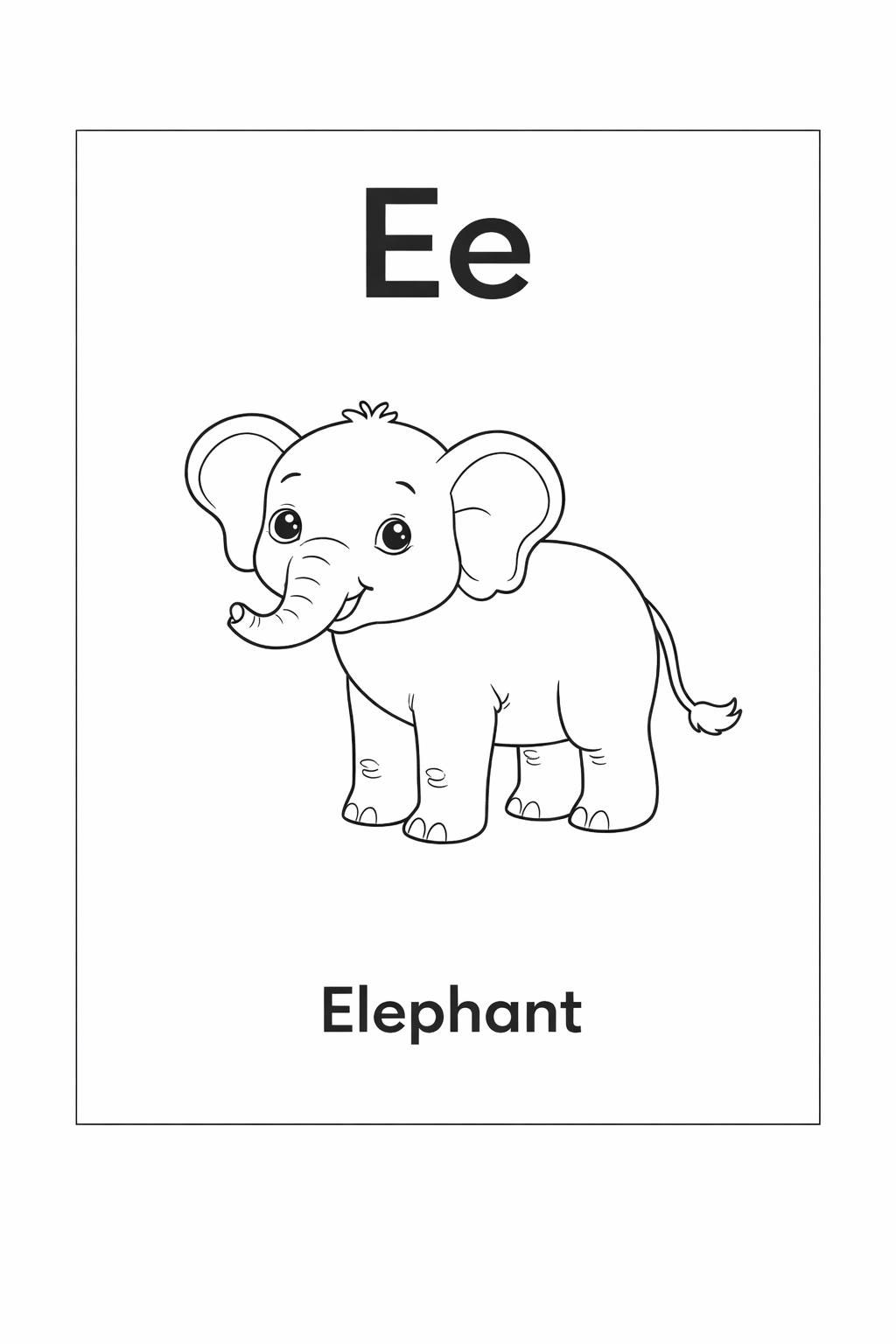 Animal Alphabet Coloring Pages Printable, A-Z ABC Coloring Book for ...