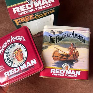 tobacco chew cans Fully Loaded and Nicotine Free Straight Bullseye Long Cut Authentic Flavor, Chewing Alternative- : Health & Household Vintage HTF 1960s Skoal Wintergreen