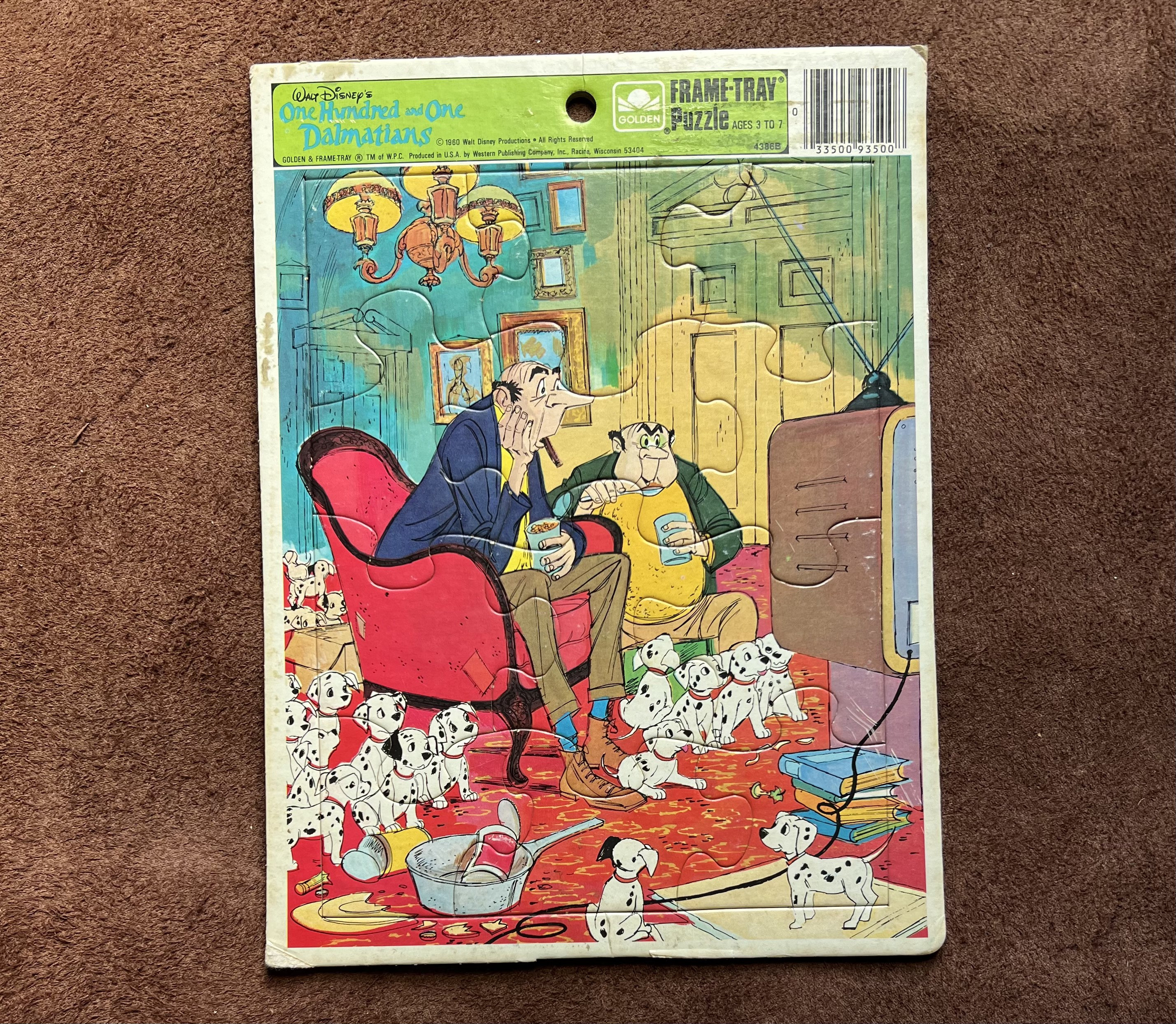 1960 年代ディズニー 101 匹わんちゃんフレームトレイパズル