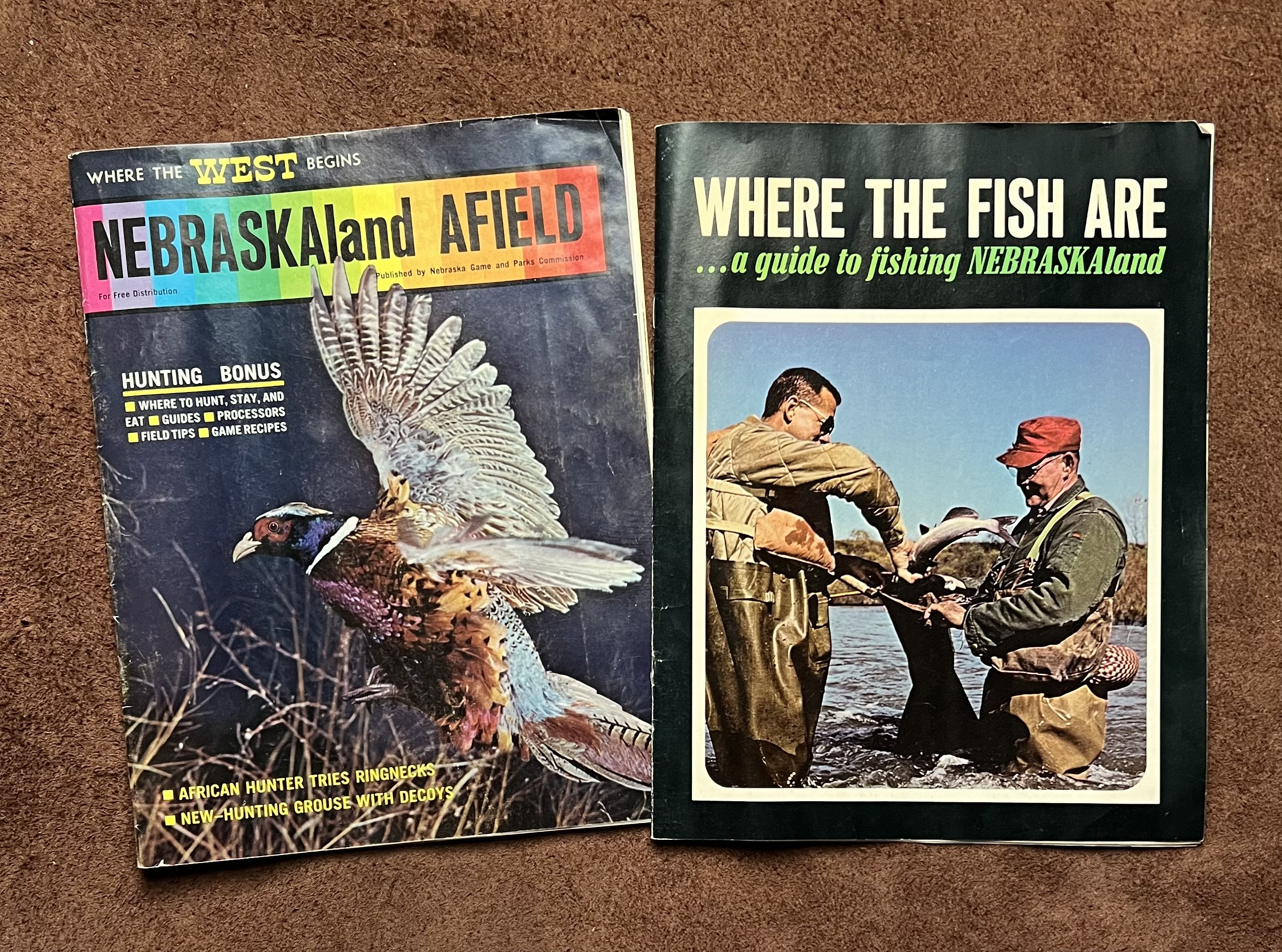 Awesome Vintage Nebraska Hunting and Fishing Guide Magazines 