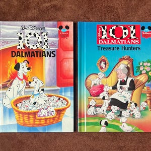 Two vintage 101 DALMATIANS Walt Disney children’s books