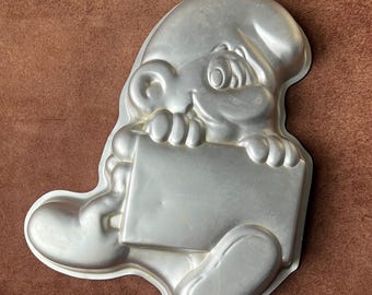 vintage 1980s SMURFS cake pan - WILTON