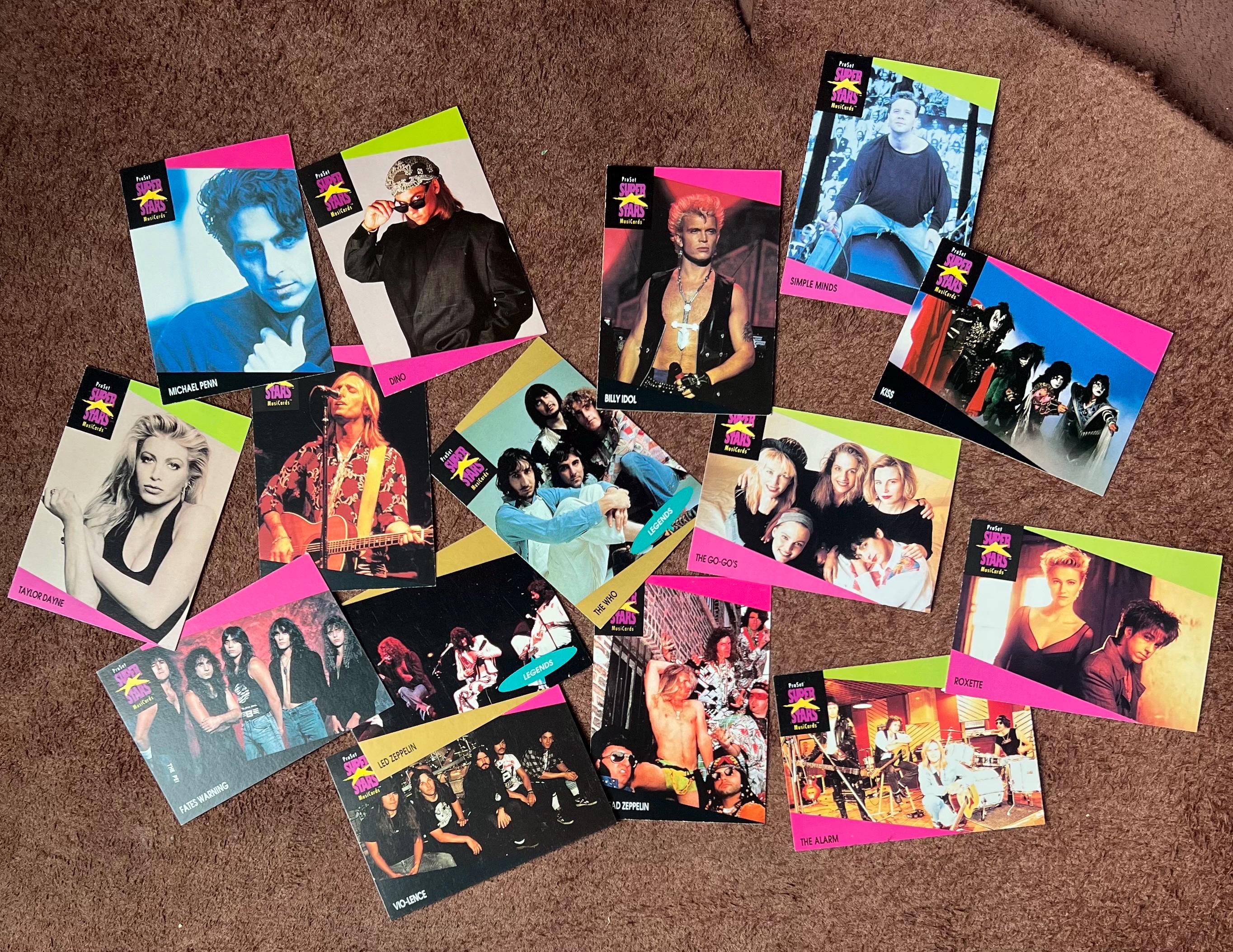 Vintage 80s SUPER STAR Musicards Trading Cards - Etsy