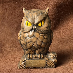 Vintage Owl Coin Money Bank