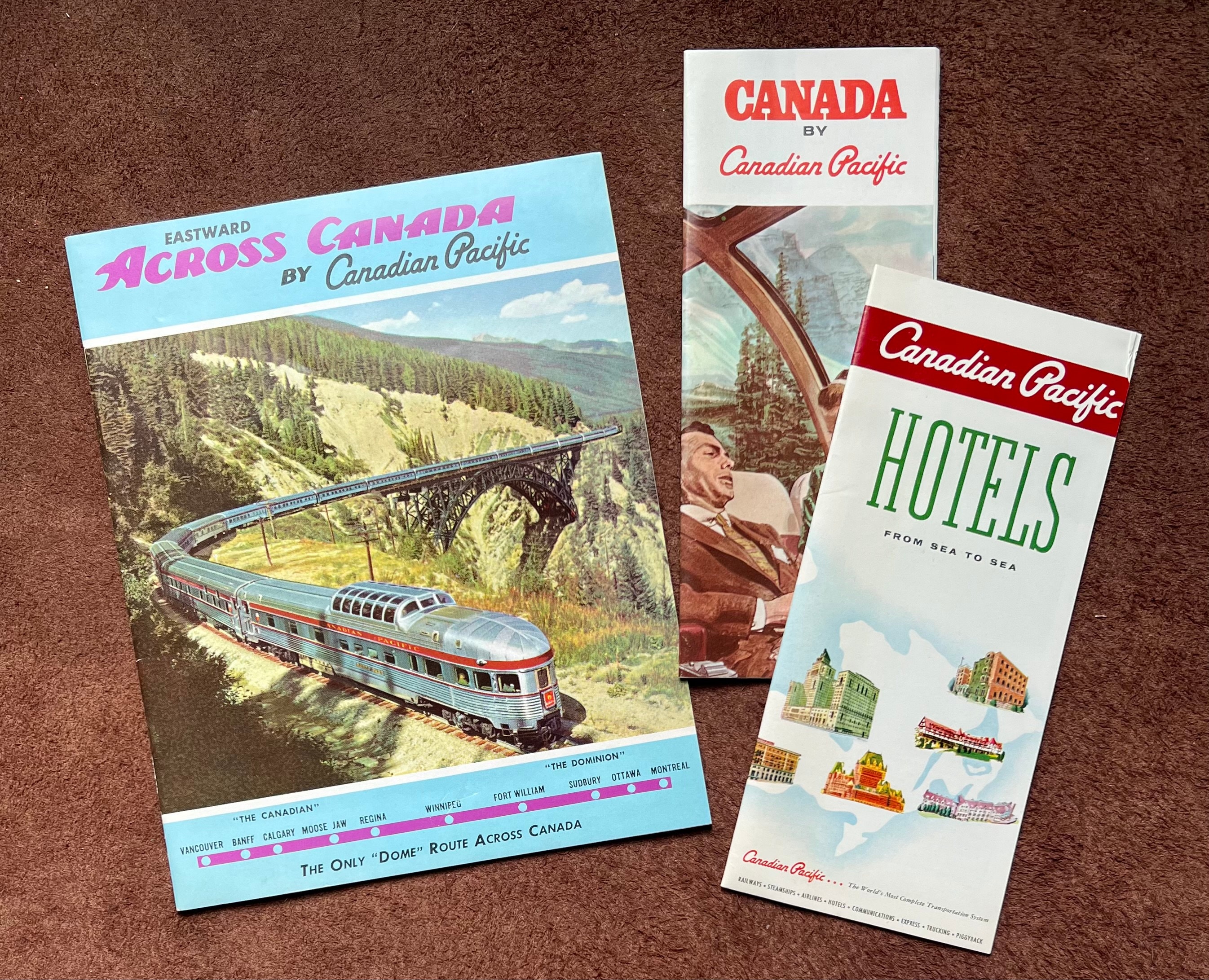 Vintage 60s Canadian Pacific Railway Booklet Guide and Brochures