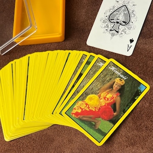 Mazzo di carte da gioco Hawaii - tema ballerina hawaiana