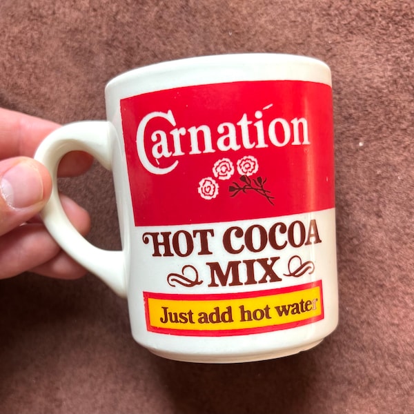 70s 80s Carnation Hot Cocoa Mix Mug