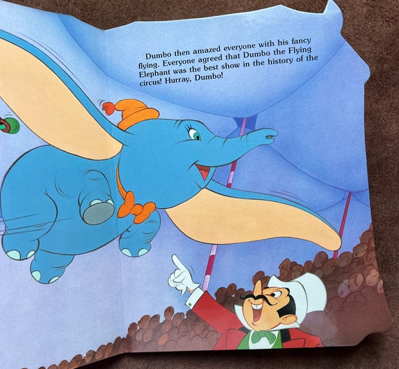 1980s Walt Disney DUMBO at the CIRCUS Large Children's Book - Etsy