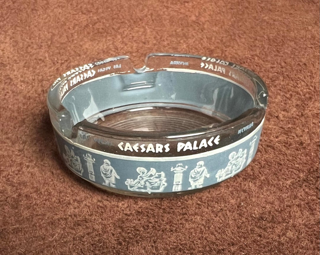 Vintage Caesars Palace Glass Ashtray Etsy