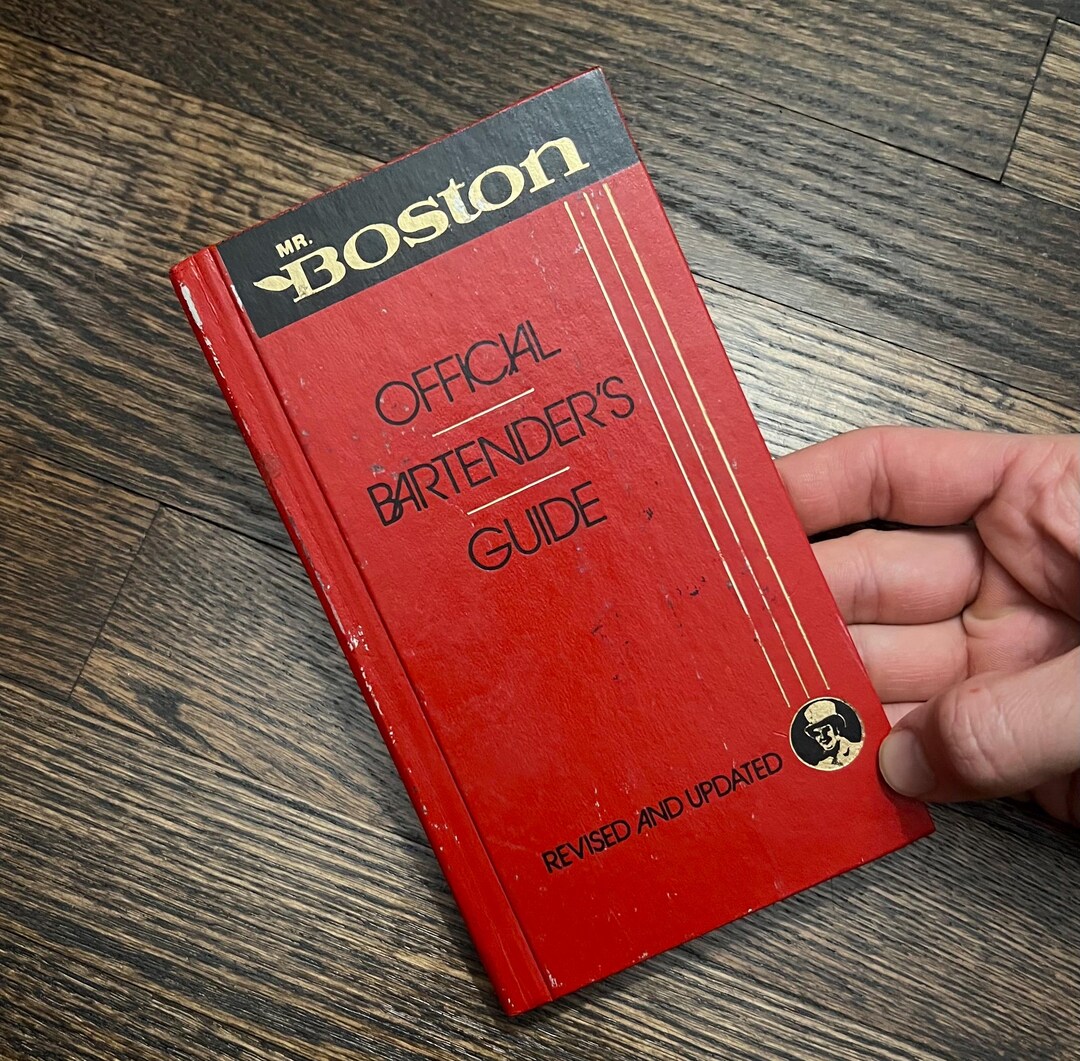 MR BOSTON Official Bartenders Guide 1980s Hardcover Book - Etsy