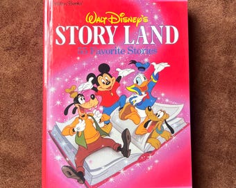 Walt Disney's STORY LAND - Vintage 90s Hardcover Disney Storybook
