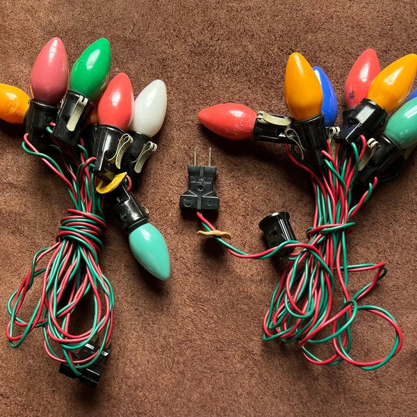 Vintage Christmas Lights Etsy