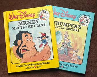 1980s Walt Disney Beginning Reader - Volume 1 and 2